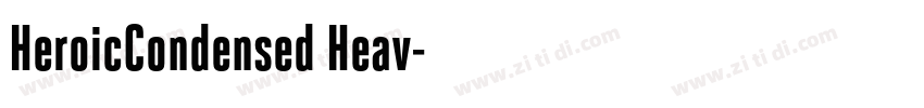 HeroicCondensed Heav字体转换